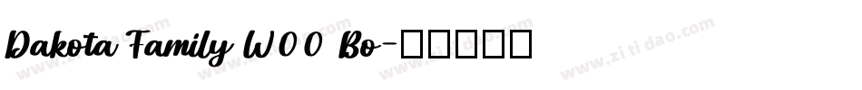 Dakota Family W00 Bo字体转换